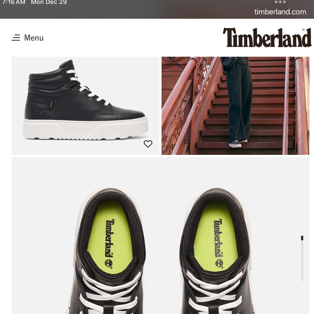 Timberland Women's Laurel Court High Top Lace-Up Sneaker